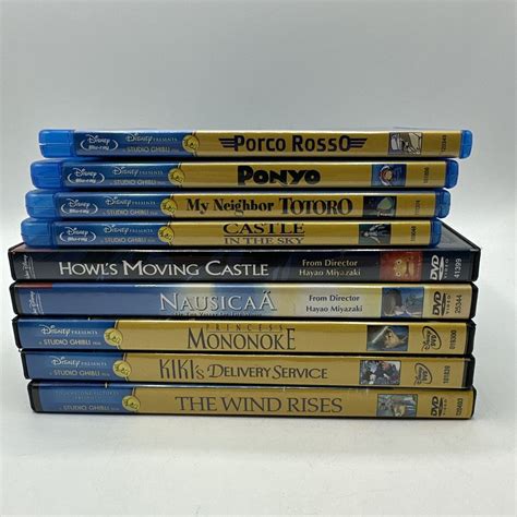 Film Studio Ghibli Hayao Miyazaki Blu Ray Dvd Lot Kiki Totoro Hot Sex