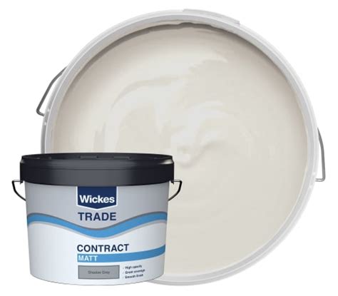 Wickes Trade Contract Matt Emulsion Paint - Shadow Grey - 10L | Wickes ...