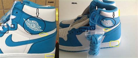 Real vs Fake: Air Jordan 1 Retro High OG UNC