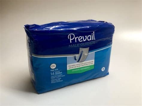 Prevail Male Guards Bladder Control Liners Maximum Absorbency 1 Pk Of 14 Pads Ebay