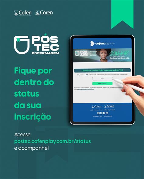 UFPB divulga resultado preliminar do Pós Tec Enfermagem Coren MS