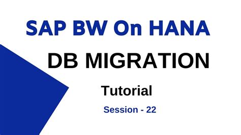 Sap Bw On Hana Migration Tutorial Hana Db Migration Step By Step