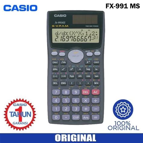 Jual Kalkulator Ilmiah Fx Ms Calculator Scientific Sekolah Kuliah