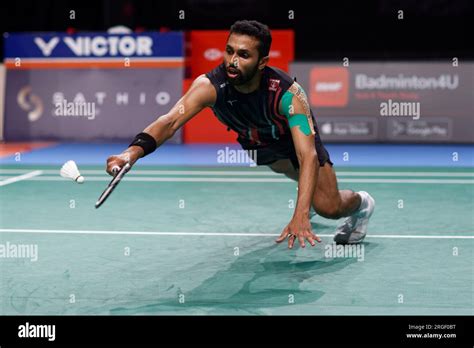 Prannoy H S Of India In Action During The Men S Singles Final Of The