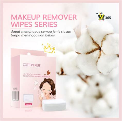 Kapas Toner Kapas Wajah Cotton Puff Remover Skin Care Isi 100 Lembar