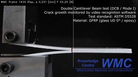 Interlaminar Fracture Toughness Test Dcb Mode I Youtube