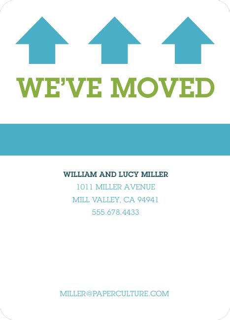 Bold Modern Moving Announcements Paper Culture