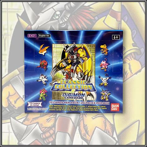 GIOCO DI CARTE DIGIMON CLASSIC COLLECTION EX01 BOOSTER BOX 24