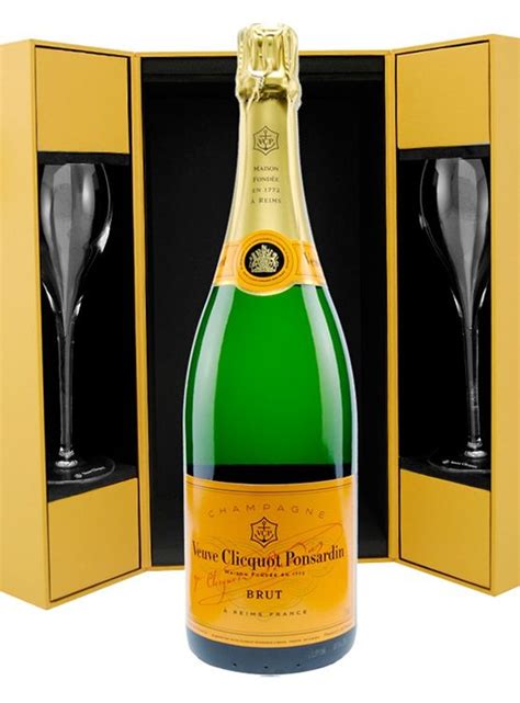 Veuve Clicquot Ponsardin Brut Luxe Coffret 2 Flutes 75CL Club Champagne