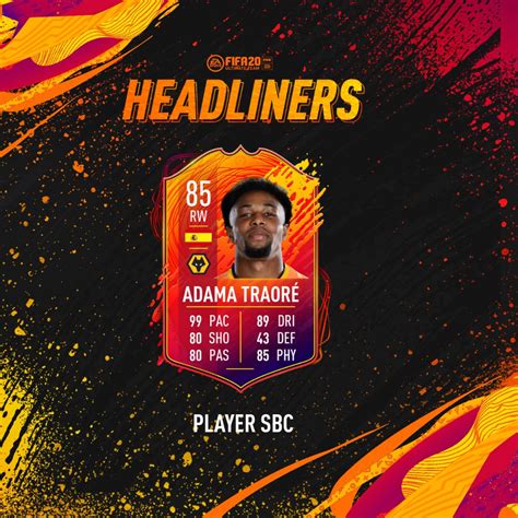 Fifa 20 Headliners Fut Cards Sbcs And Objectives