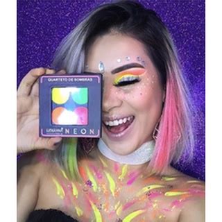 Paleta Quarteto Neon Super Pigmentada Ludurana Shopee Brasil