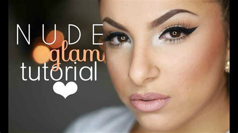 Nude Glam Makeup Tutorial Makeup By Leyla Youtube