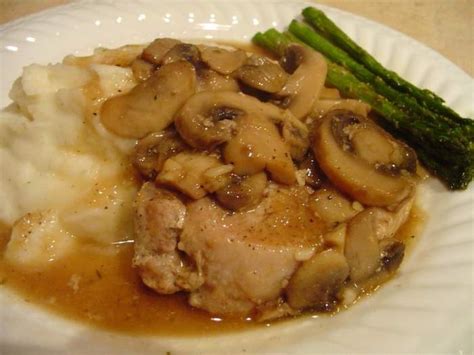 Pork Chops with Mushroom Gravy recipe