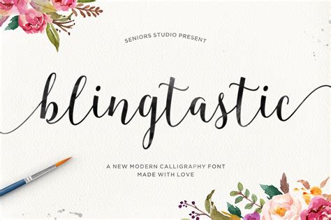 Calligraphy Fonts Wonderland A Modern Calligraphy Font Font