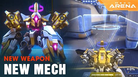 Robot mới Blockhorn Vũ khí mới Thần Công 16 Mech Arena YouTube