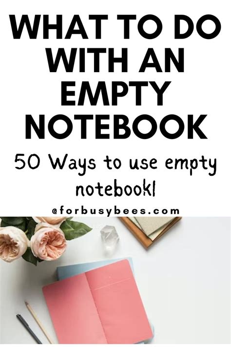 50 Creative Ways To Fill Empty Notebook For Busy Bee S