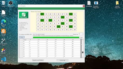 Software Para Desdobramento De Jogos Mega Sena YouTube