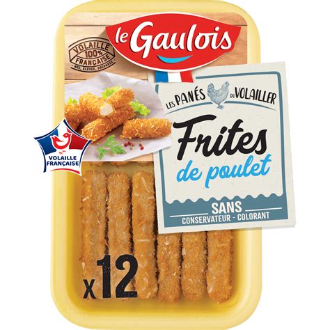 Le Gaulois Frites De Poulet Pan Es Pi Ces G Pas Cher Auchan Fr