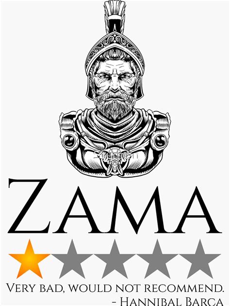 "Hannibal Barca - Battle Of Zama - Second Punic War Meme" Sticker for ...