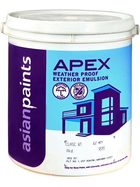 Buy Asian Paints 4 Ltr Apex Exterior Emulsions Classic White 0012 Gr 13