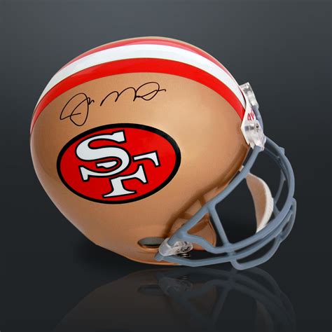 Joe Montana Full Size Helmet Custom Museum Display Signed Helmet