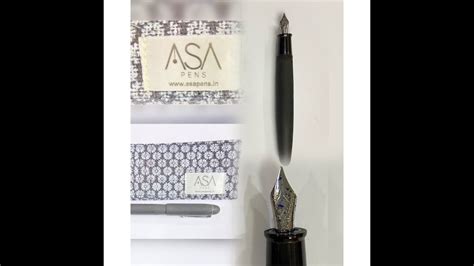 Unboxing And Review ASA Daily Fine Nib Full Ebonite YouTube