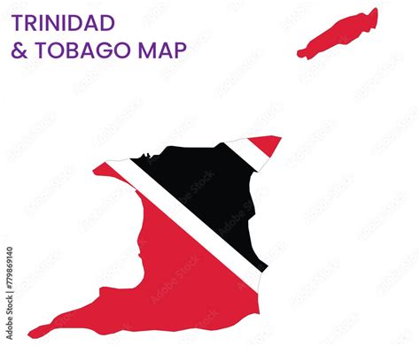 High Detailed Map Of Trinidad And Tobago Outline Map Of Trinidad And