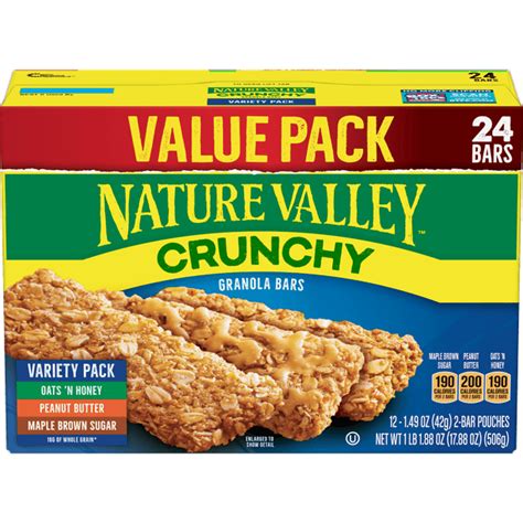 Nature Valley Crunchy Granola Bars 24 Ct Variety Value Pack 1788 Oz