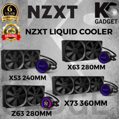 Nzxt Kraken X53 X63z63 X73 Aio Rgb Infinity Mirror Design Cpu Liquid Cooler Lazada