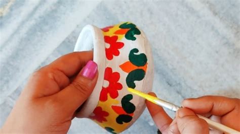 Easy Pot Painting Ideaterracotta Pot Paintingdiy Pot Decorationmatka