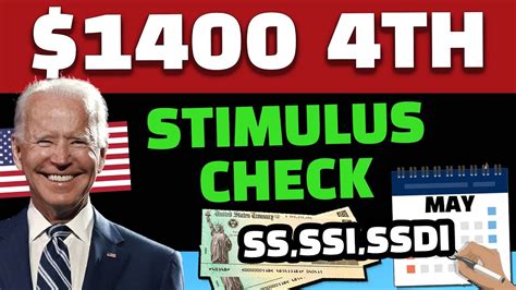 1 400 4th Stimulus Checks 2023 Direct Deposit Ss Ssi Ssdi