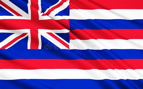 Bandera De Hawaii Los E.E.U.U., Honolulu - Polinesia Stock de ...