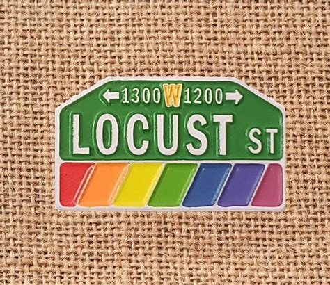 Philadelphia Locust Street Gayborhood Downtown Street Sign Etsy