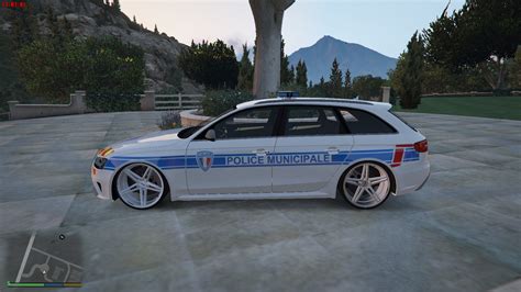 Audi Rs4 French Police Municipale Nonels Els Gta5