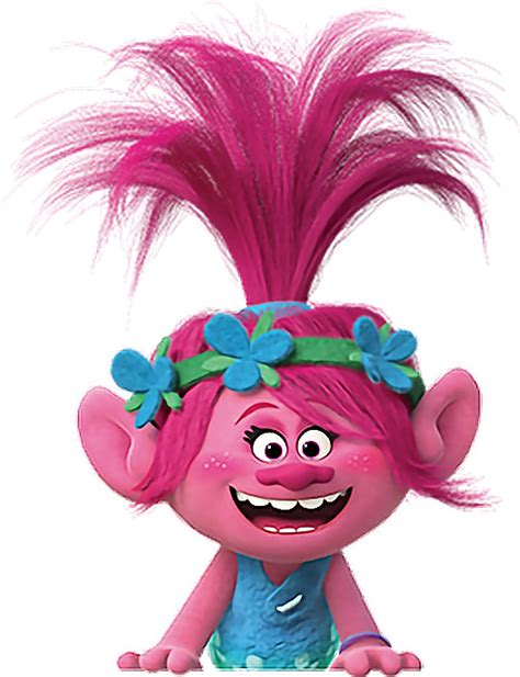 Troll Poppy Illustration Cartoon Character Fantasy Art PNG Image