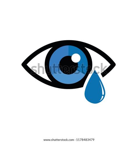 Blue Dry Eye Eye Drop Icon Stock Vector (Royalty Free) 1178483479 ...