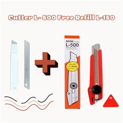 Jual Cutter Besar L500 Joyko L 500 Super Tajam Karter Free Refill L 150