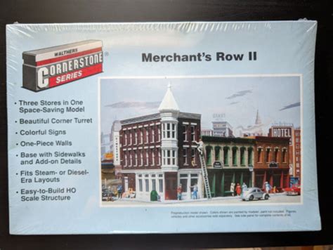 Walthers Cornerstone Ho Scale Merchant S Row Ii Structure Kit