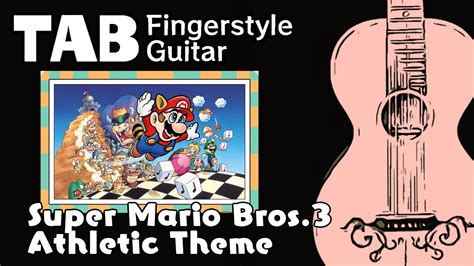 Tabathletic Theme Super Mario Bros Fingerstyle Guitar Tabs Youtube