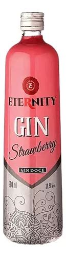 Gin Eternity Strawberry Sabor Morango Doce Garrafa Ml Parcelamento