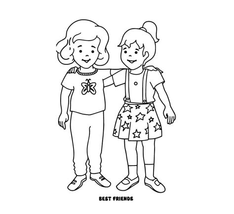 Free Coloring Pages Of Friendship