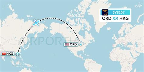 5y8107 Flight Status Atlas Air Chicago To Hong Kong Gti8107