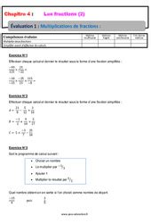 Examen Nombres Et Calculs Eme Secondaire Bilan Et Controle Corrig