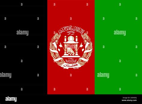 Flag Afghanistan vector illustration symbol national country icon ...