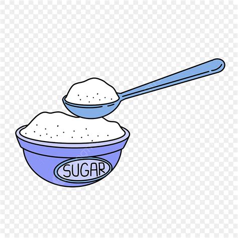 Caricatura Azúcar Clipart Png Dibujos Azúcar Suministros De Cocina