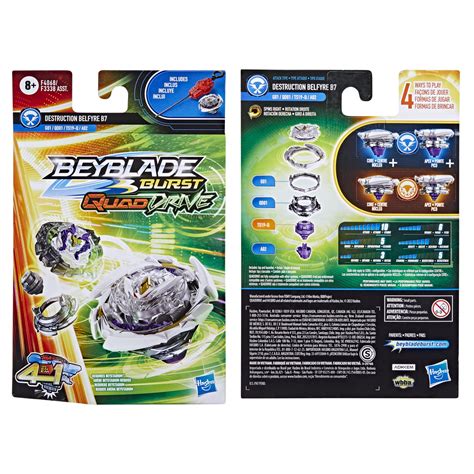 Buy BEYBLADE Burst QuadDrive Destruction Belfyre B7 Spinning Top