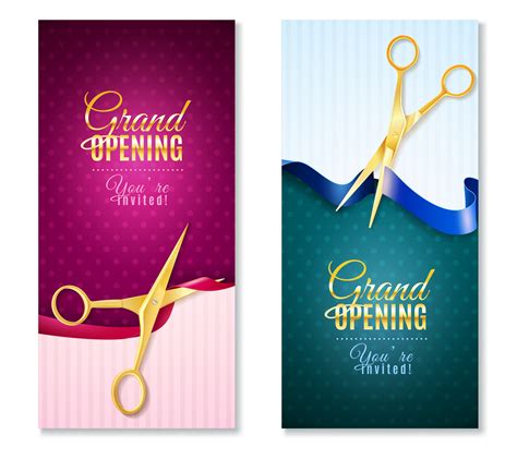 Grand Opening Vertical Banners Set 476960 Vector Art at Vecteezy