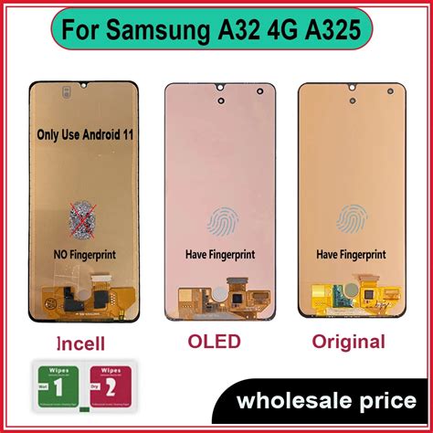 Original A32 4G Screen For Samsung Galaxy A32 4G A325 A325F SM A325F DS