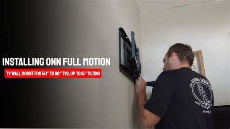 Installing Onn Full Motion Tv Wall Mount For To Tvs Up To