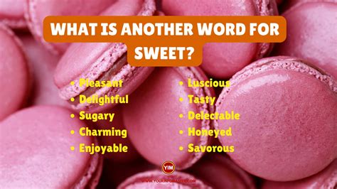 What Is Another Word For Sweet Sentences Antonyms And Synonyms For